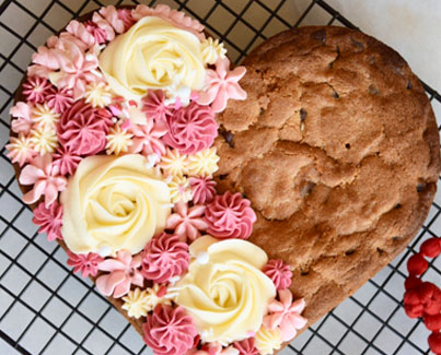 Heart Cookie Cake